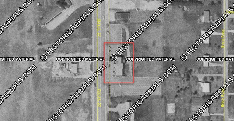 Fred Eyers Steak House (Zum Nordhaus) - 1970 Aerial (newer photo)